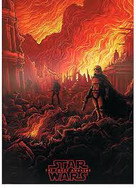 24 × 36, reprint, 2015, rolled. Star Wars The Force Awakens Imax Authentic Poster 4 Battle Amc Mint Collectible Ebay