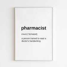 Pharmacist Poster Definition Wall Art Digital Download Pharmacist Gift Definition Poster Pharmacist Graduation Decorations Funny Art Pharmacy Quotes Pharmacist Gift Pharmacist Quote
