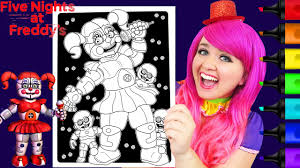 Some of the coloring page names are circus baby ballora coloring sketch coloring, drawingdoodle request 5 ballora by teetheyhatty on, ballora uncolored by lilyeevee on deviantart, ennard x ballora by superpowerart on deviantart, scrap trap fnaf colouring, ballora request by chaoscat08 on deviantart, ballora wip by ormanablo on. How To Color Five Nights At Freddy S Circus Baby Markers Youtube