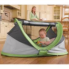 Amazon Com Peapod Plus Baby Travel Bed With Inflatable Air Mattress Baby Travel Bed Traveling With Baby Inflatable Air Mattress