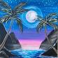 Paint Nite: Palm Trees in the Moonlight - Crowne Plaza Silicon Valley N - Union City by IHG, 32083 Alvarado-Niles Rd Event Image