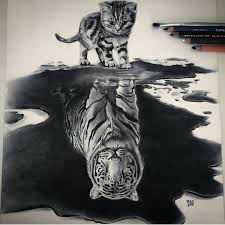 Daily Artistiq Use Daily Artistiq For A Chance To Be Featured All Rights Belong To Their Respective Owners Cool Pencil Drawings Reflection Art Cool Drawings