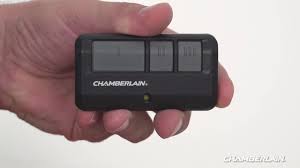 Apparently the chamberlain garage door opener (mine, at least) uses roving or changing codes. How To Program Chamberlain S 950estd And 953estd Remote Controls To A Garage Door Opener Youtube