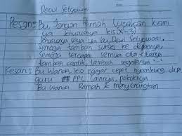 Pesan dan kesan guru untuk murid tk. Pesan Kesan Wandaphiisari