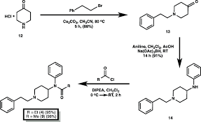 Fentanyl and its analogs are among of the most powerful opiate agonists, but their synthesis are often hard. Synthesis Of Fentanyl And Acetylthiofentanyl Yields Reflect The Download Scientific Diagram