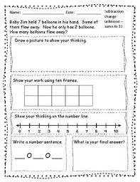 Children can use three different ways to figure out and solve the equation. 1st Grade Word Problems Worksheets W Digital Option Distance Learning