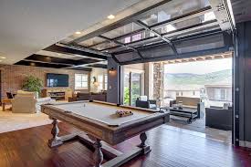 The door in the basement. West Iliff Basement Glass Garage Door Basement Design Basement Home