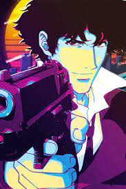 Spike Spiegel Metal Poster Print 80sretro Displate Cowboy Bebop Anime Cowboy Bebop Wallpapers Cowboy Bebop