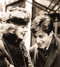 Diane Keaton and Al Pacino having fun on The set of The Godfather. RIP Diane .