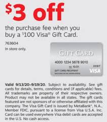 Visa gift card activation fee. Staples 3 Off Activation Fee On 100 Visa Gift Cards Sept 13 19 Danny The Deal Guru