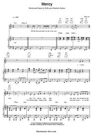 Mercy Duffy Sheet Music For Piano Partituras