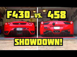 F10 sa aperta 599 gto 458 challenge 599xx. My Ferrari F430 Vs My 458 Italia Ultimate Showdown Youtube