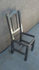 Articulos Similares A Hand Made Industrial Chair Iron Dining Table Chair Heavy Duty Modern Iron Square Chai Welded Furniture Iron Chair Wrought Iron Chairs