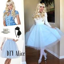 Minnie Alice Easy Diy Disney Halloween Costumes Alice In Wonderland Costume Disney Fancy Dress Alice In Wonderland Outfit