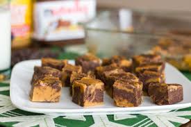 Easy Peanut Butter Nutella Swirled Fudge : Kendras Treats