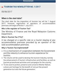 What is tourism tax (ttx)? Tourism Tax Malaysia Implementation Tourism Company And Tourism Information Center