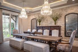 Browse the listed shops and discover their latest dining collection now! Rustic Glam Chateau Dining Experience Mediterranean Dining Room Houston By The Design Firm Houzz