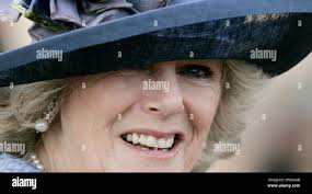Camilla, the Duchess of Cornwall, smiles as she leaves the Christmas Day  service at Sandringham, England, Sunday Dec. 25, 2005. It is the first time  that Camilla has attended as a member