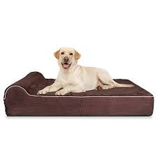 We would be remiss not to mention that if your dog is a more aggressive eater, this may not always withstand their enthusiasm while at its tallest setting. Kopeks Pillow Orthopedic Memory Foam Pet Dog Bed Large Brown Walmart Com Dog Cots Orthopedic Dog Bed Dog Pet Beds