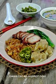 Image result for Chinese Chive Wanton Mee 中国韭菜馄饨面