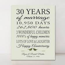 These 30 year anniversary gift are by far the most impressive pieces that you could dedicate to your beloved one and make the memory of the day last long for years to come. 30th Anniversary Gift Personalized Gift 30 Years Married Gift For Parents Days Hours Green Anniversary Birds Print Or Canvas Gift 30th Anniversary Gifts Birthday Surprise For Mom Anniversary Gifts For Parents