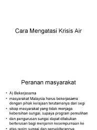 Fakta di atas menunjukan bahwa pengelolaan air khususnya air baku di kegiatan csr starbucks coffee indonesia (sci) lebih banyak diterapkan secara langsung, baik. Cara Mengatasi Krisis Air