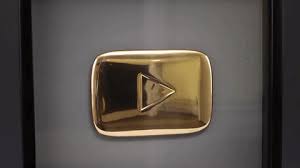 Our new gold wall plaque from youtube is bananas! Best Gold Play Button Gifs Gfycat