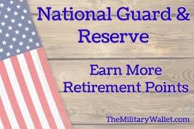 guard reserve retirement points how to earn more points