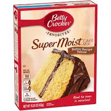 Betty Crocker Supermoist Cake Mix Butter Recipe Yellow 15 25oz In 2020 Cake Mix Moist Yellow Cakes Betty Crocker Cake Mix