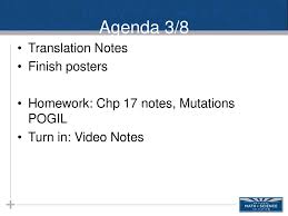 Glycolysis and krebs cycle key pogil answers. Agenda 3 8 Translation Notes Finish Posters Ppt Download