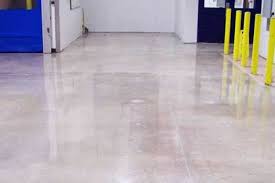 Polished concrete floor by grind & shine. Matching Polished Concrete Repair Roadware Incorporated