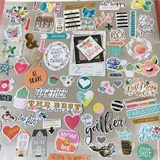 Save 50% off hardcover photo books & wall art. 70pcs Love Note Foil Gold Paper Die Cut Stickers For Diy Scrapbooking Card Making Crafts Photo Album Decoration Stickers Aliexpress