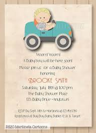 Vintage Car Baby Shower Invitation Retro Style Digital Printable C Ninos Y Padres Baby Shower Ninos