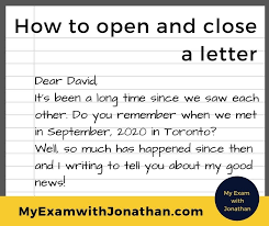 You recently bought a children's toy online and you. How To Open And Close A Formal Letter In Ielts General Writing Ielts Teacher And Coach