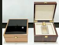 Wholesale Fancy Customized Size Finished Pine Wood One Bottle Essential Oil Packaging Box Perfume Gift Wood Box