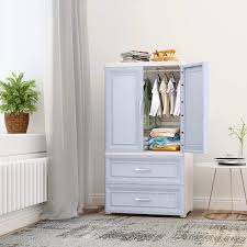 Maybe you would like to learn more about one of these? Nafenai Plastic Wardrobe Closet With Door And Drawers Small Armoire For Kids Clothes Toys With Hanging Rod Baby Wardrobe Organizer For Bedroom Play Room Nursery Storage Dresser Blue Toys Games Armoires Dressers