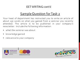 In ielts writing task 1 question answers don't draw overview that is not supporting the information or different from your explanation. Registration Code Eet Ppt Video Online Download