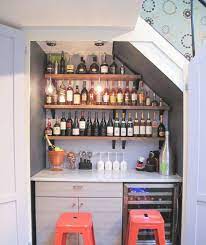 45 Classy And Luxe Home Bar Ideas To Make Some Jaws Drop Bar Salon Meuble Sous Escalier Bar Sous Escaliers