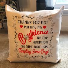 Birthday Presents For Your Boyfriends Mom Good Gifts To Get Your Boyfriends Mom Thank You Bf S Mom Pillowcase In 2020 Funny Valentines Gifts Valentine Gifts For Mom Boyfriends Mom Gifts