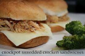 Variations on the chicken sandwich include the chicken burger or chicken on a bun, hot chicken, and chicken salad sandwich. Crockpot Shredded Chicken Sandwiches Mostly Homemade Mom Shredded Chicken Crockpot Shredded Chicken Sandwiches Recipes
