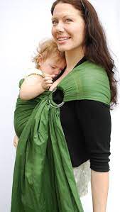 Baby Shower Ring Sling Carrier Sage Green Baby Basics Etsy Baby Basics Sling Carrier Baby Wearing