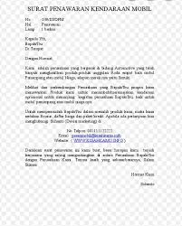 Contoh surat penawaran kerja sama franchise. Buatlah Contoh Surat Penawaran Mobil Brainly Co Id