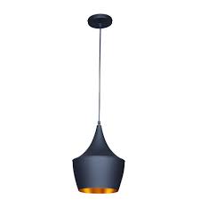 Bromi Design Berkley Black And Gold Single Light Pendant B6001bg The Home Depot