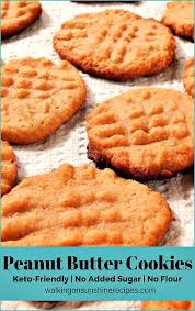 Sugar Free Peanut Butter Cookies Walking On Sunshine Recipes Recipe Sugar Free Cookies No Sugar Peanut Butter Food