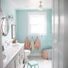This amazing kid's room paint idea perfectly coordinates color blocks to match the color scheme found in the bedding, rug, bedroom door, and pillows throughout the room. 1