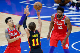 Enjoy the game between atlanta hawks and philadelphia 76ers, taking place at united states on june 6th, 2021, 1:00 pm. Playoff Bell Ringer Joel Embiid Plays But Sixers Drop Game 1 To Atlanta 128 124 Liberty Ballers