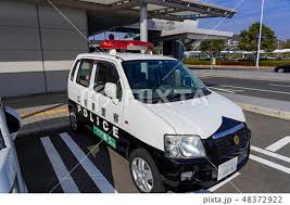 パトカー パトロールカー 警察 広島県警 広島空港の写真素材 [48372922] - PIXTA
