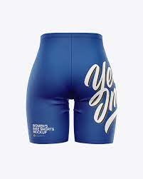 Download Women S Bike Shorts Mockup In Apparel Mockups On Yellow Images Object Mockups