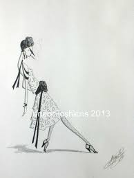 Reserved Fashion Illustration 1920s Flapper Original Pencil Etsy Illustration Fashion Illustration 1920s Art Deco