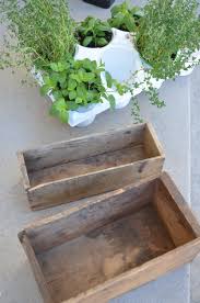 These small herb planters are very simple to make. Diy Herb Garden With Vintage Boxes